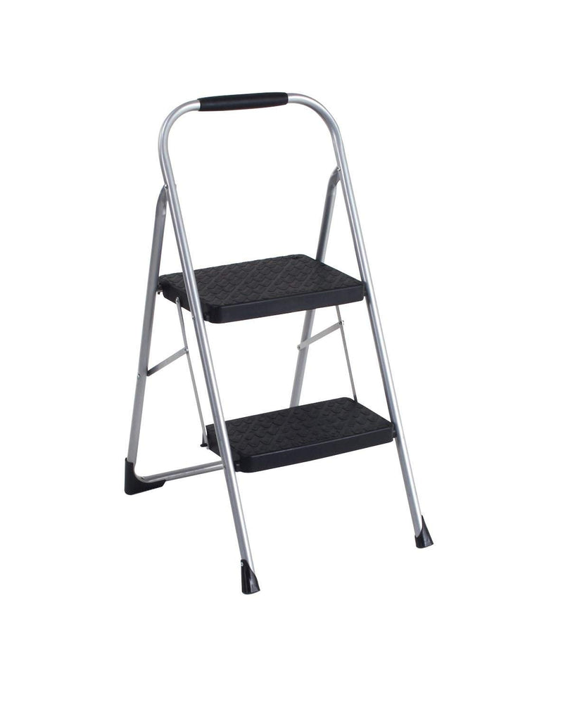 11308PBL1E COSCO 2-STEP BIG STEP STEEL STEP STOOL - GRAY - Like New