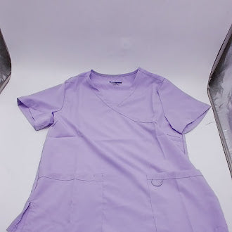 EMPIRE TREND POLYESTER SCRUBS TOP AND PANTS SET - SIZE: WOMEN MEDIUM - LAVENDER - Brand New