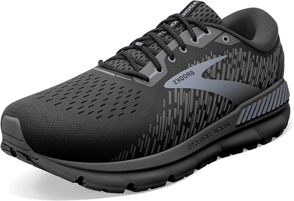 BROOKS MEN'S ADDICTION GTS 15 SUPPORTIVE RUNNING SHOE - BLACK/BLACK/EBONY - 8.5 - Like New