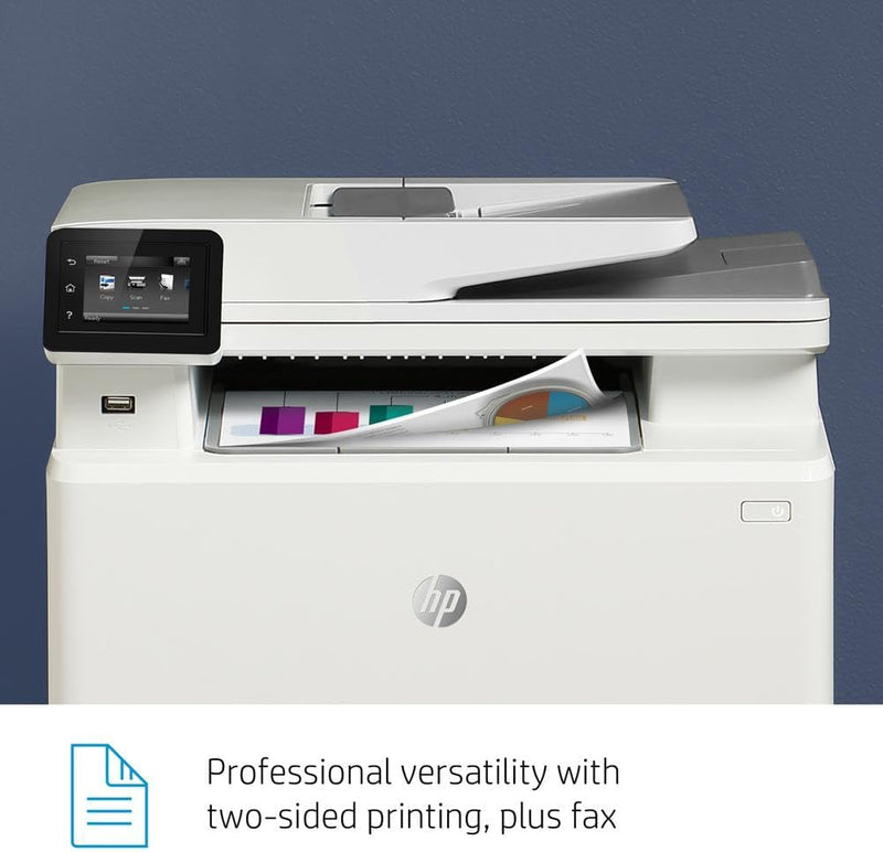 HP Color LaserJet Pro M283fdw Wireless All-in-One Laser Printer - WHITE - Like New