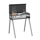CAMPLUX 2 Burners & 1 Grill Propane Camping Stove, 15,000 BTU - Black - Like New