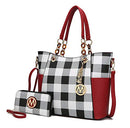 MKF COLLECTION TOTE BAG WOMEN HANDBAG SET WALLET-TOP-HANDLE MKF-CKR-X3337RD - Like New