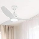 VACZON 52 IN. INTEGRATED LED INDOOR MODERN PROPELLER 3 BLADE CEILING FAN - WHITE - Like New
