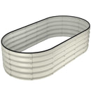 WINPULL RAISED GARDEN BED, 6X3X1.5 FT, GALVANIZED, WPL-034 - PEARL WHITE - Like New