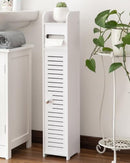 AOJEZOR Small Bathroom Storage Cabinet: No Drill Ultra-Narrow for Renters - Brand New