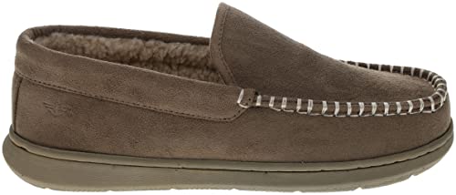 SMF7295ADK DOCKERS MEN'S DOUGLAS ULTRA-LIGHT MOCCASIN SLIPPERS SIZE 9 BROWN - Like New