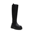 B0CZ23NK6N Madden Girl Women's Croww Boot, Black Paris, Size 6.5 - Brand New