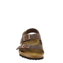 BIRKENSTOCK MILANO MEN'S SANDAL HABANA BROWN LEATHER EU 42R US 9 - Like New