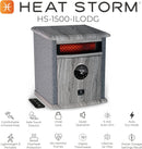 Heat Storm HS-1500-ILODG Cabinet Heater, 15" H x 13.5" W x 11" D - GRAY - Like New