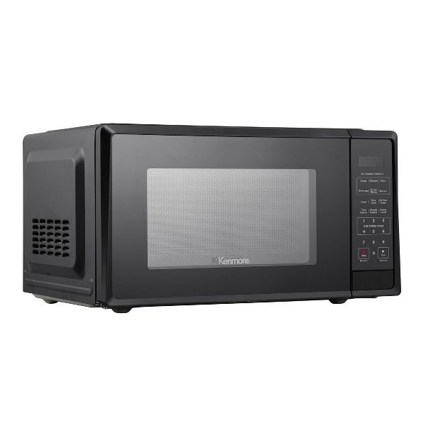 KENMORE 1.1 CU FT MICROWAVE: COUNTERTOP OVEN, 1000W, 6 PROGRAMS - BLACK - Like New