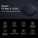 Xiaomi TV Box S 2nd Gen 4K Ultra HD Streaming Media Player 2GB RAM 8GB ROM Like New