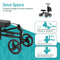 ELENKER YF-9005F KNEE WALKER 10" WHEELS WITH DUAL BRAKING SYSTEM - BLACK - Like New