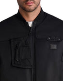 KARL LAGERFELD Men BOMBER LONG SLEEVE JACKET KALA-LSSBJACKET BLACK L - Brand New