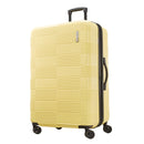 AMERICAN TOURISTER NXT HARDSIDE LARGE CHECKED SPINNER SUITCASE - YELLOW - Brand New