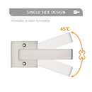 Probrico 4 Pack Contemporary Dummy Door Lever with Satin Nickel Finish - Like New