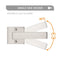 Probrico 4 Pack Contemporary Dummy Door Lever with Satin Nickel Finish - Like New