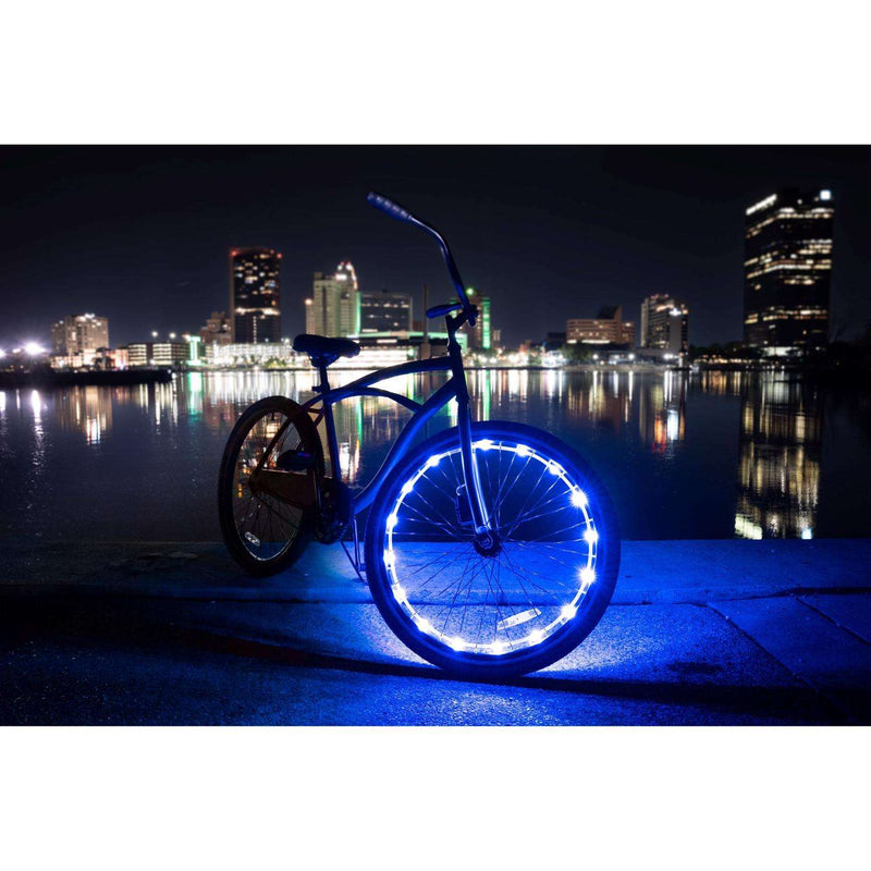 BRIGHTZ WHEEL BRIGHTZ BLUE LED BIKE ACCESSORY ABS PLASTICS 1 PK - BLUE - Like New