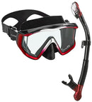Panoramic Wide View Mask Dry Snorkel Set - Brand New