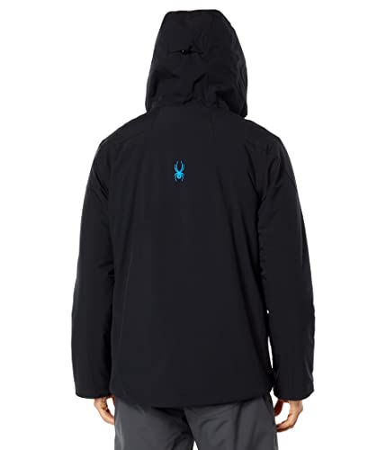 SPYDER MEN'S WILDCARD INSULATED SKI JACKET SIZE: MEN XL BLACK COLLEGIATE - Brand New
