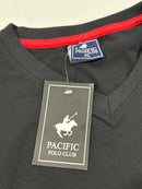 PACIFIC POLO CLUB MEN'S LONG SLEEVE T-SHIRT - SIZE: MEN XL - BLACK - Brand New