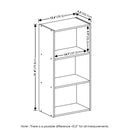 FURINNO 3-TIER OPEN SHELF BOOKCASE 21050PIWH - WHITE - Like New