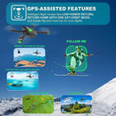 UNTEI Drones with Camera for Adults 4K GPS Auto Return Home EC20-V3 - Black - Like New