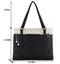 WXNOW WOMEN LAPTOP TOTE BAG CANVAS HANDBAG PURSE SHOULDER BAG - BLACK - Like New
