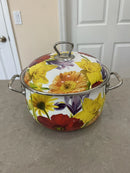PIONEER WOMAN 4 QT ENAMEL DUTCH OVEN POT FLORAL GARDEN ENAMELED STEEL - Brand New