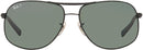 Ray-Ban RB3387 Aviator Sunglasses RB3387 - Black - Like New