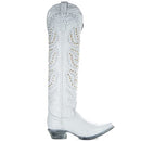 Soto Boots Womens Rodeo Star Tall White Cowgirl Boots M50061 (White,8.5) - Like New