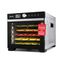 GOURMIA DIGITAL FOOD DEHYDRATOR 6 TRAYS 360° AIRFLOW GFD1610 STAINLESS STEEL - Like New