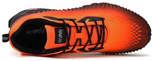 MEN'S TRAIL RUNNING SHOES FASHION HIKING SNEAKERS M903-2E-ORG/BLK-9W - Like New