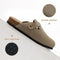 XIakolaka Women Suede Clogs Adjustable Buckle Slip On Home Clog Taupe Size 9 - Like New