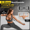 AllvodesBands 10lb - 150lb Resistance Bands Set, Door Anchor Handle - Multicolor - Like New