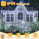 Ollny C9 Icicle Lights 60FT 720LED Lights, 8 Modes, 29V72133BC - Cool White - Like New