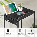 Nightstands Set of 2 with Charging Station, 2 Tier End Table, 2 PCS B0BRLS2RQ5 - Brand New