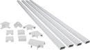 Legrand Wiremold Cordmate II 120 Inch 12 Piece Cord Cover Kit White - Brand New
