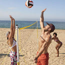 FRANKLIN SPORTS OUTDOOR VOLLEYBALL NET SETS, COMPLETE SET - 52641X - YELLOW - Like New