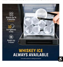 NEWAIR COUNTERTOP WHISKEY ICE BALL MAKER - BLACK - Like New