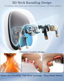 JZBRAIN NECK MASSAGER PILLOW HEAT CORDLESS NECK MASSAGER PAIN RELIEF GRAY - Like New