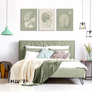 Set of 3 Framed Boho Canvas Geometric Artwork Print 12x16in - Brand New