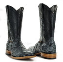SOTO BOOTS MENS PIRARUCU PRINT BOOTS H50033 - SIZE: MEN 9 - BLACK - Like New