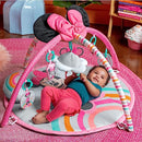 BRIGHT STARTS DISNEY BABY MINNIE MOUSE FLOWER BESTIES ACTIVITY GYM - PINK - Like New