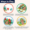 BATTAT EDUCATION – Montessori Memory Game Sound Shakers Toy for Toddlers - Brand New