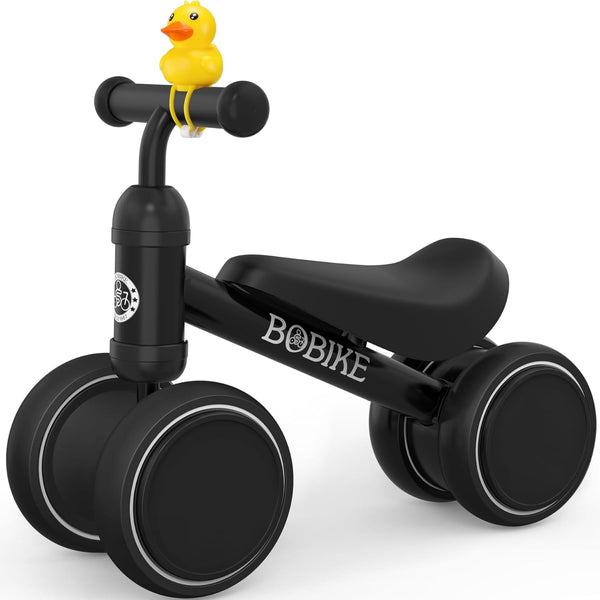 Bobike Baby Balance Bike Toys for 1 Year Old 10-24 Months Toddler - Black Like New