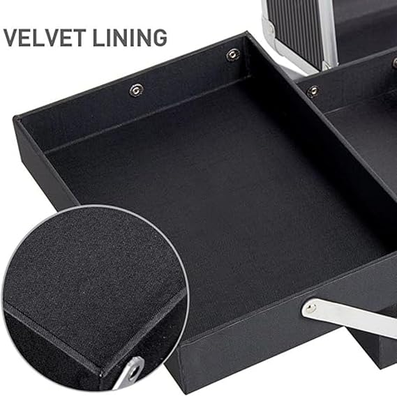 KUSPORT WOMEN'S CENTRAL HARDSIDE EXPANDABLE LUGGAGE WITH SPINNER WHEELS - BLACK - Like New