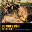 DEWALT FLEXVOLT 60V MAX 16" Brushless Cordless Battery Powered Chainsaw - YELLOW - Like New