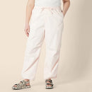 AMAZON ESSENTIALS MID-RISE BAGGY WIDE-LEG PARA-PANTS WOMEN M, LIGHT PINK - Like New