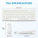 GUIHENG WIRELESS KEYBOARD AND MOUSE COMBO GHKM09-01 - WHITE - Like New