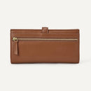 AMAZON ESSENTIALS WOMEN'S LEATHER CLUTCH WALLET - TAN - Like New